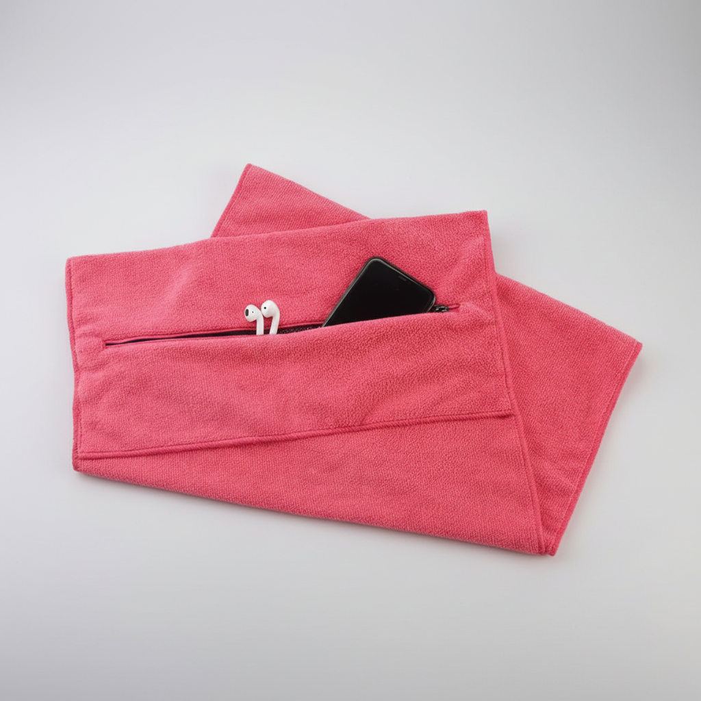 Sporthandtuch Mit Reißverschluss - GymTowel