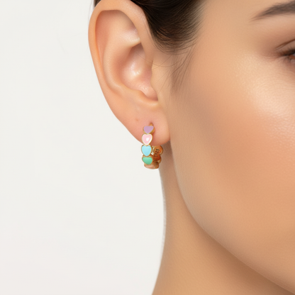 Sterling-Silber Ohrringe - Heartshine 