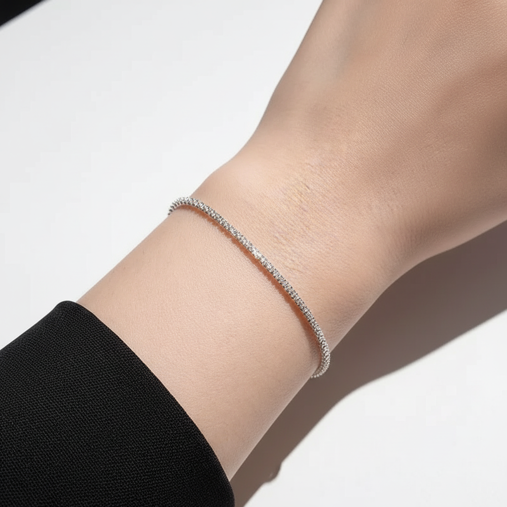 Sterlingsilber Armband - GlimmerStrand 