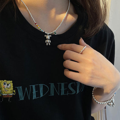 Sterlingsilber Kette - BearCharm 