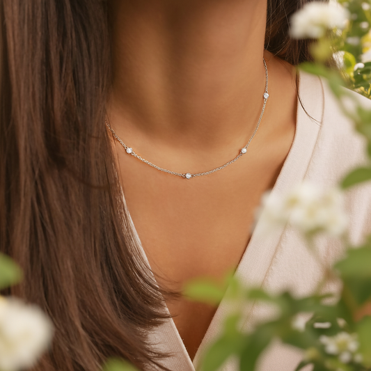 Sterlingsilber Kette - ElaraNecklace 