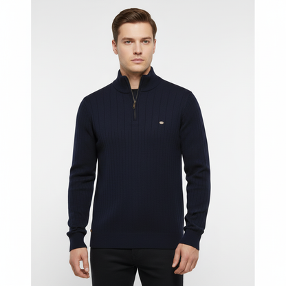 Strickpullover Mit Reißverschluss - CollarSweater