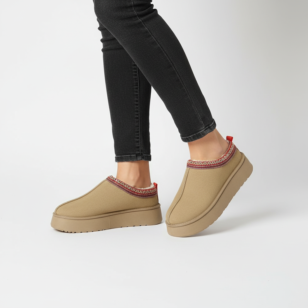 Suede Lederoptik Mit Fütterung - WarmLoafer