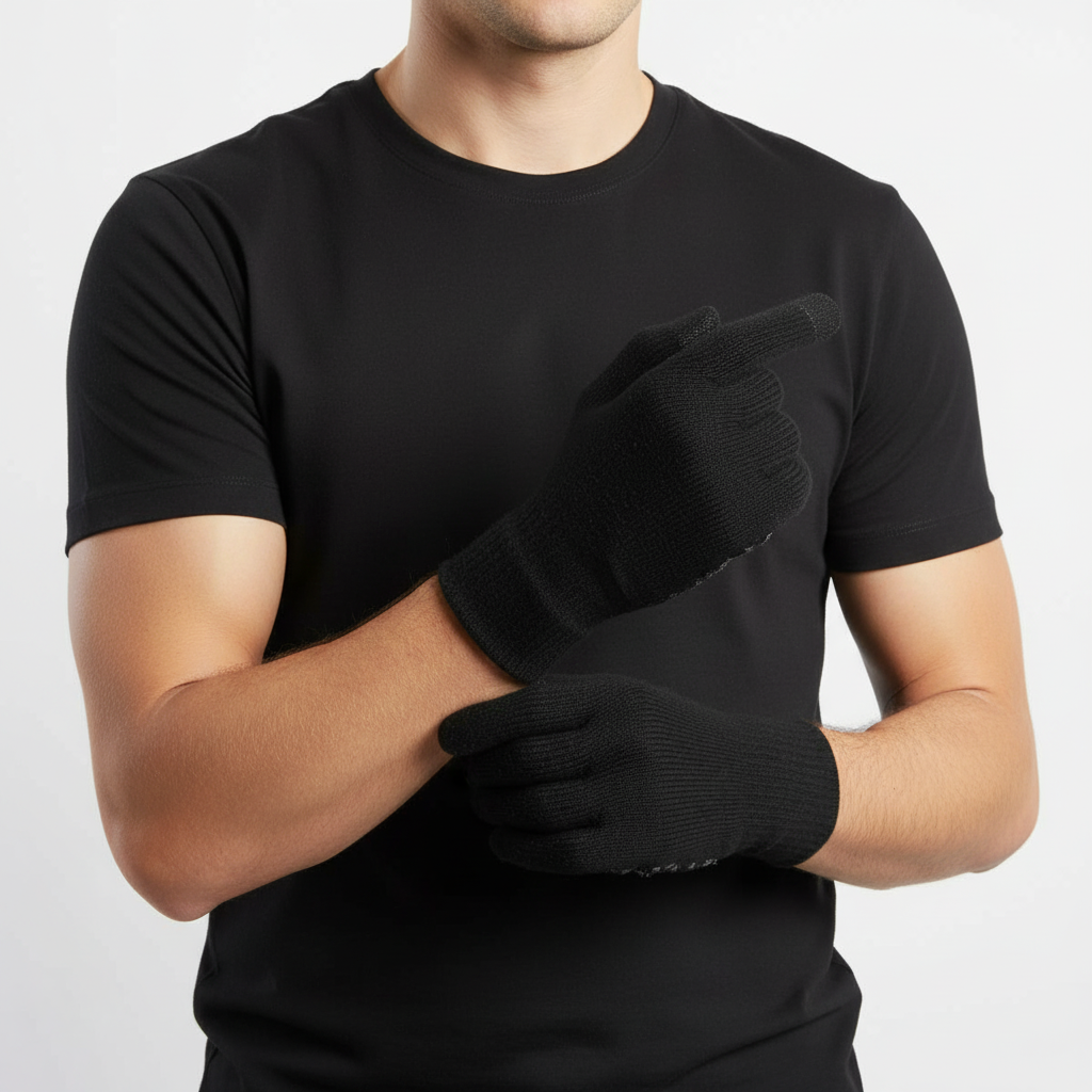 Thermische Gestrickte Handschuhe - CozyConnect