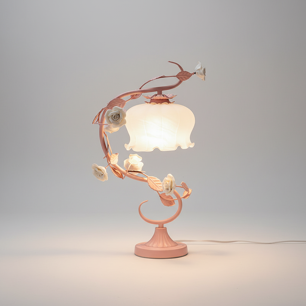 Tischlampe Mit Rosenmotiven - Roseglow