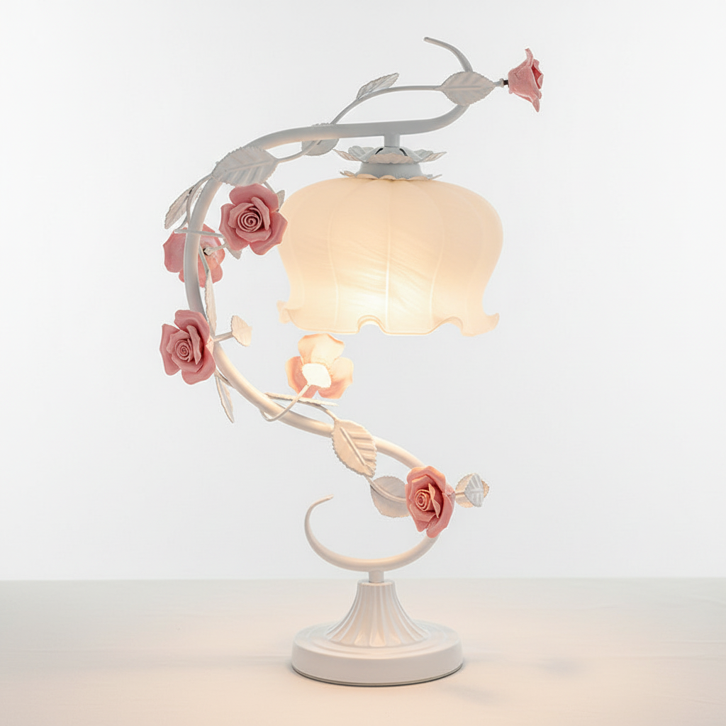 Tischlampe Mit Rosenmotiven - Roseglow
