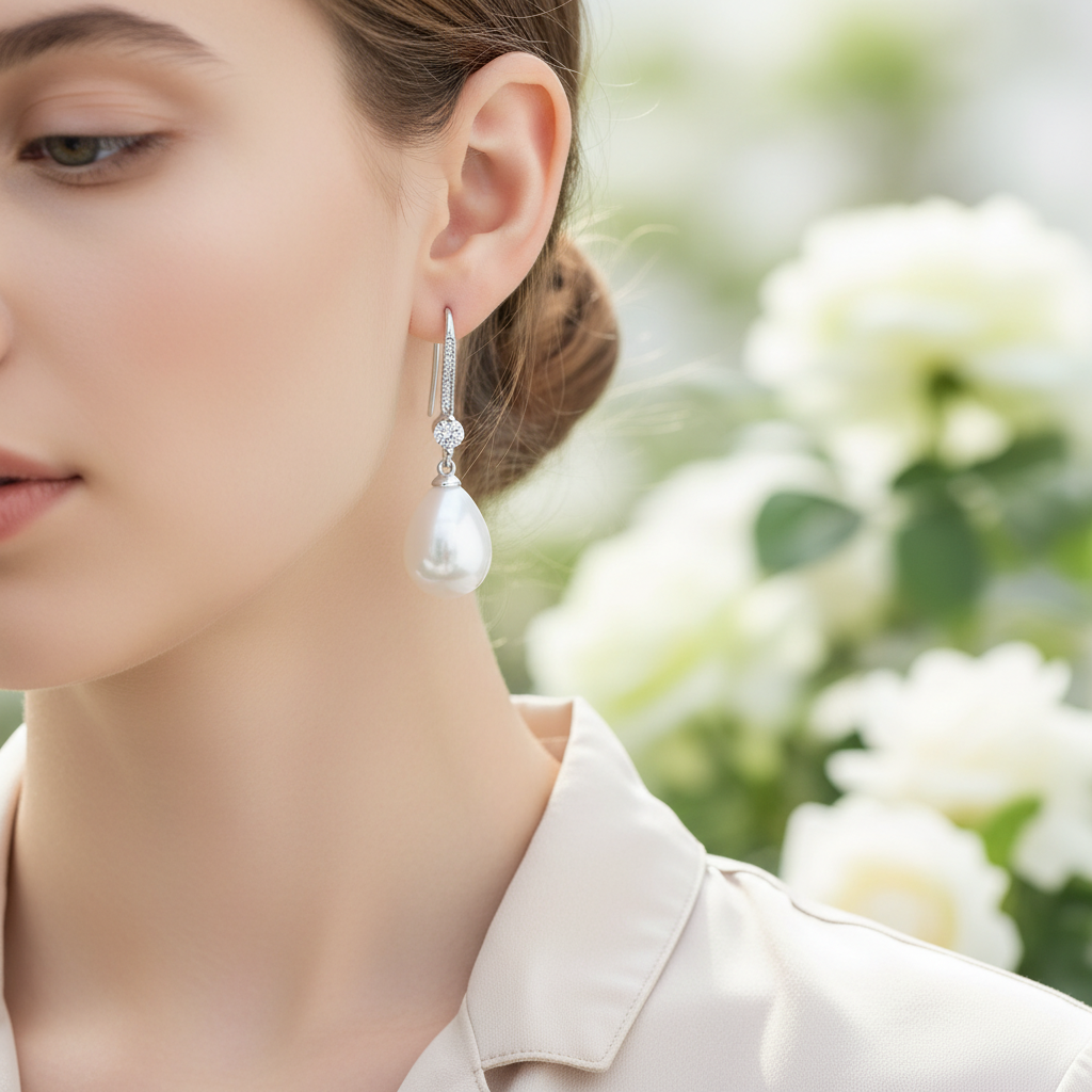 Tropfenförmige Ohringe - DropElegance 