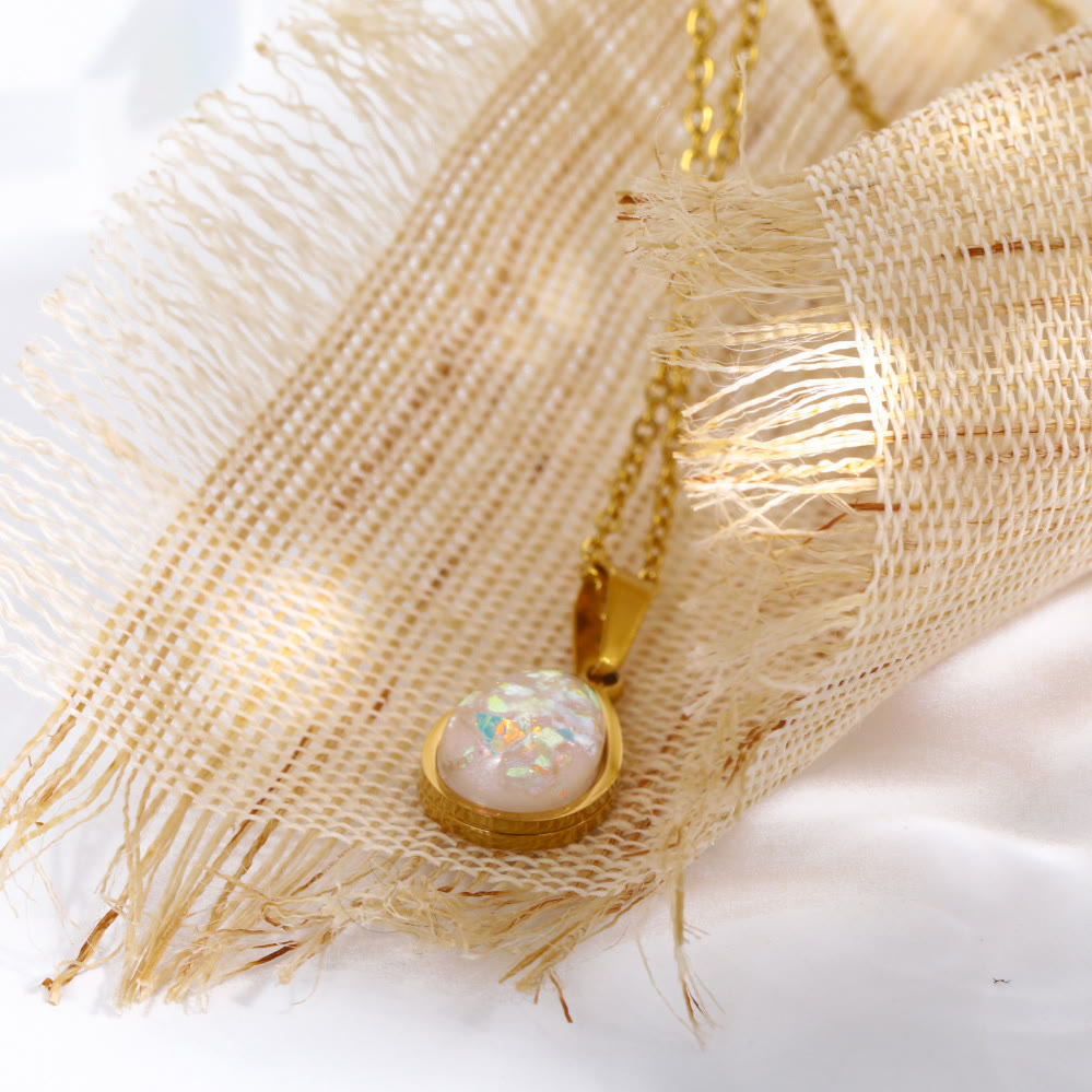 Tropfenförmiger Anhänger - LuxeChain 