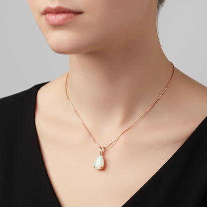 Tropfenförmiger Anhänger - OpalDrop 