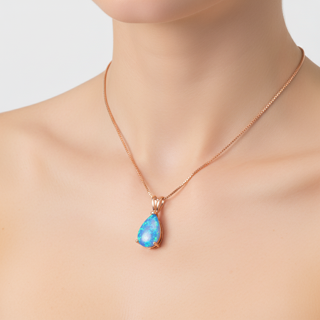 Tropfenförmiger Anhänger - OpalDrop 