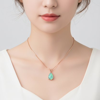 Tropfenförmiger Anhänger - OpalDrop 