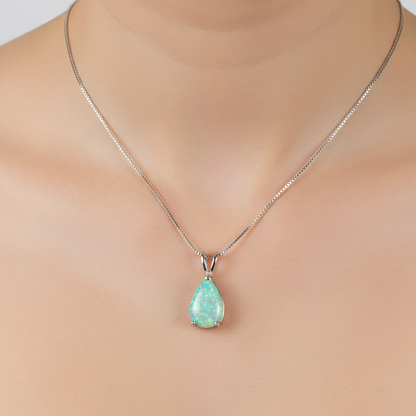 Tropfenförmiger Anhänger - OpalDrop 