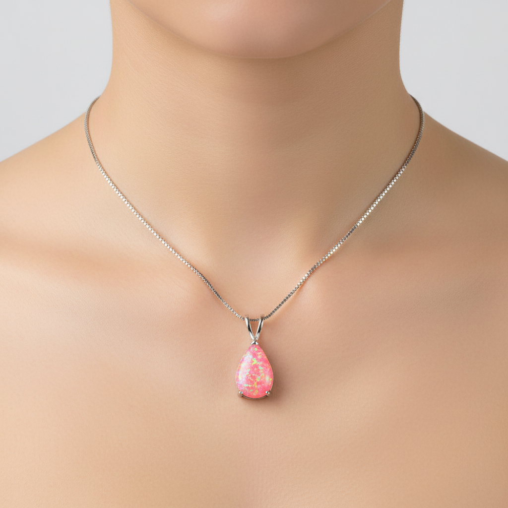 Tropfenförmiger Anhänger - OpalDrop 