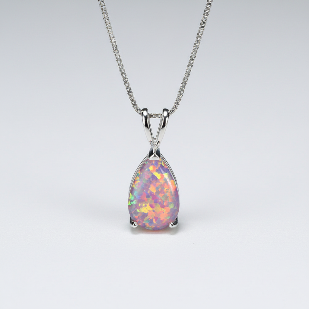 Tropfenförmiger Anhänger - OpalDrop 