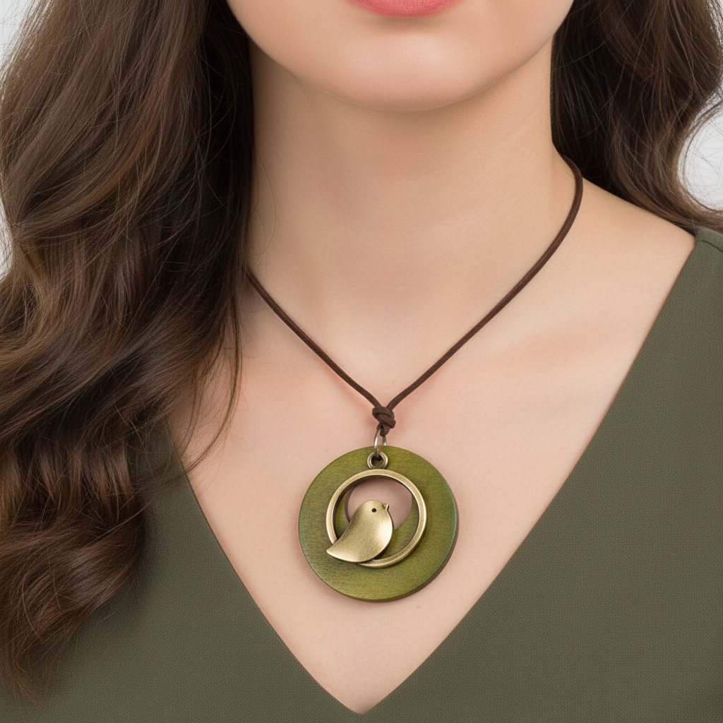 Unisex-Halskette Aus Leder - ArrowCharm 