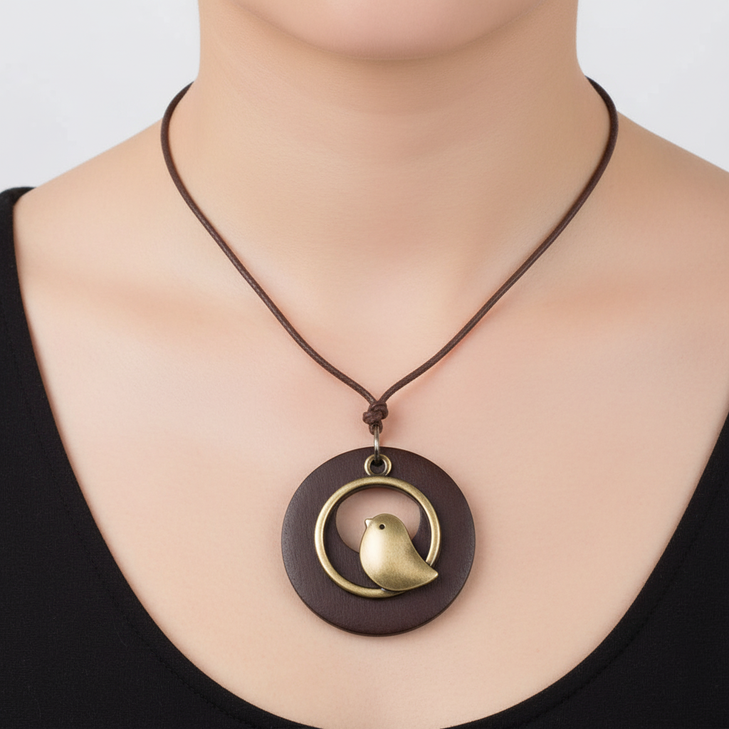 Unisex-Halskette Aus Leder - ArrowCharm 