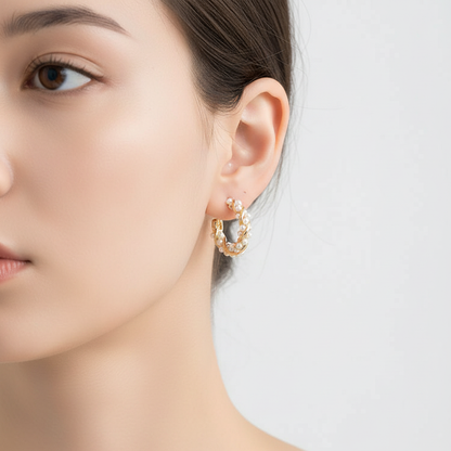 Vergoldete Creolen - JewelryDream 