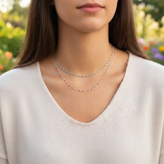 Verspielte Perlenkette - RainbowChain 