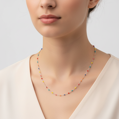 Verspielte Perlenkette - RainbowChain 