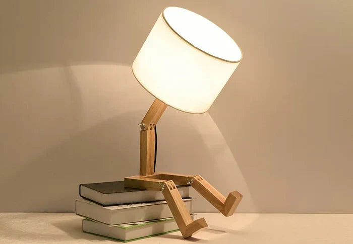 Verstellbare Hölzerne Tischlampe - Lampique
