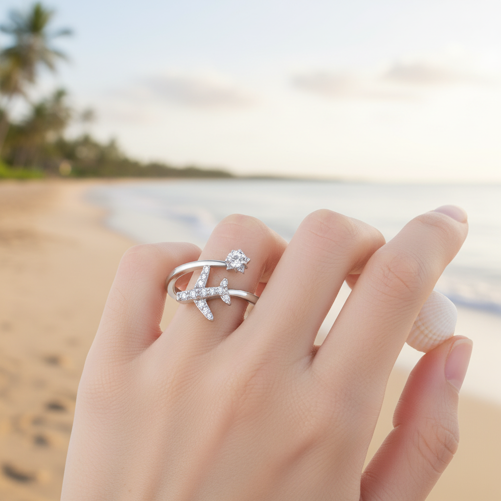 Verstellbarer Silberring - HorizonRing 