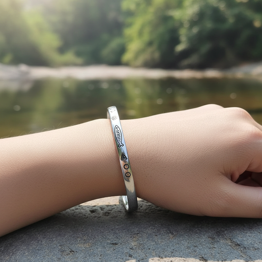 Verstellbares Silberarmband - LuckBangle 