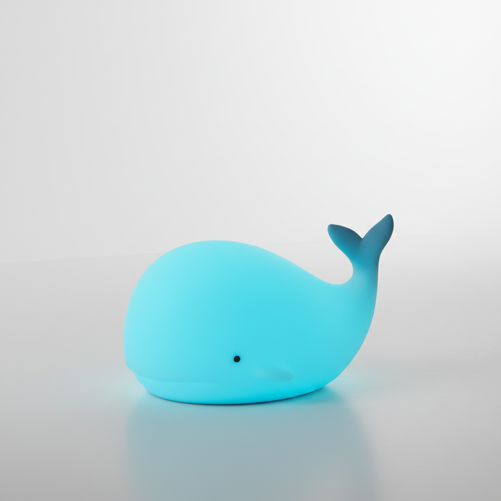 Weiche Silikon Nachtlampe - GlowWhale