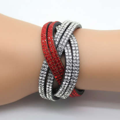 Wickelarmband Aus Leder - GlitzBracelet 