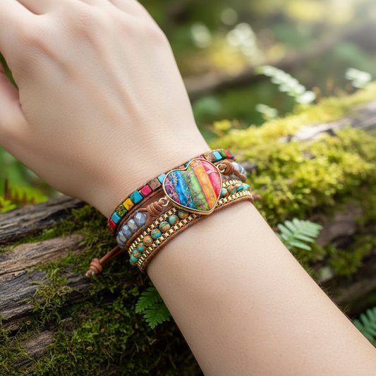 Wickelarmband Aus Leder - HeartWrap 