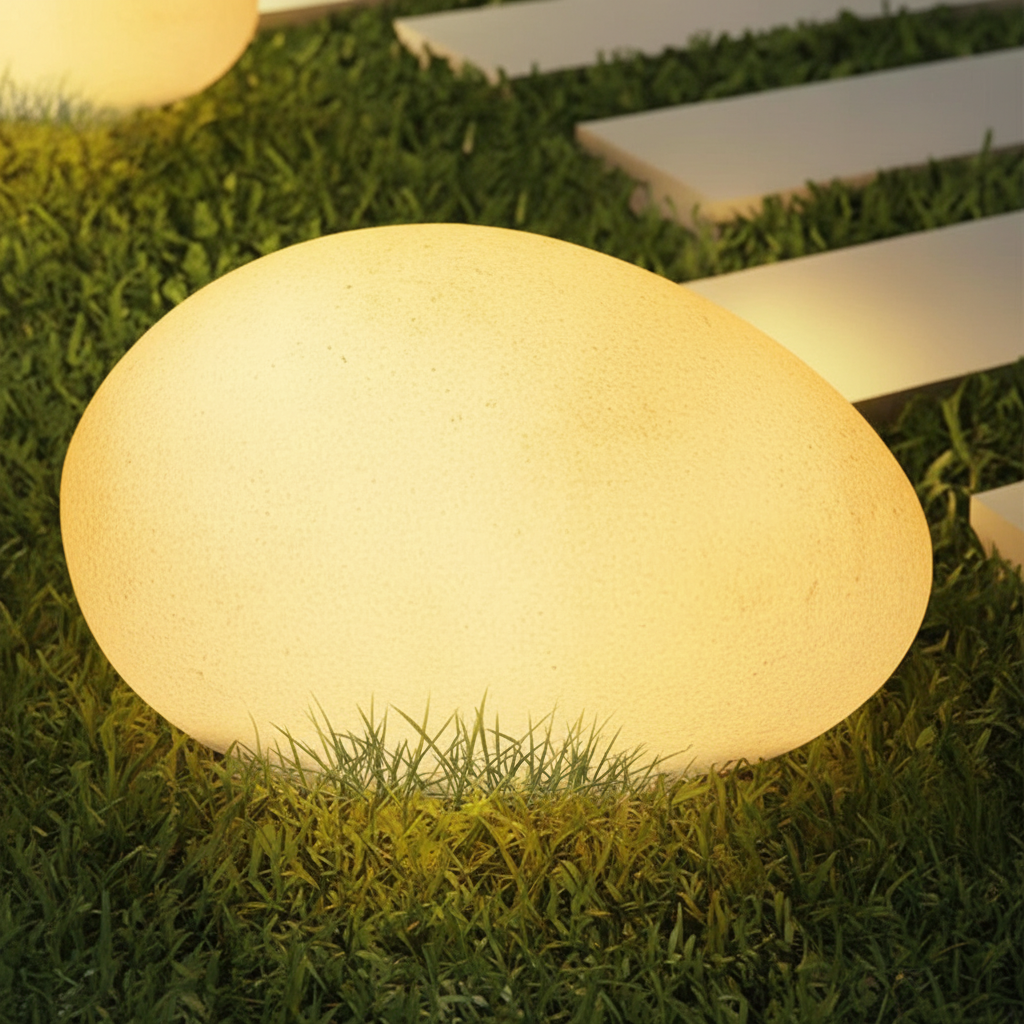 Wiederaufladbare Kabellose Gartlampe - GlowPebble