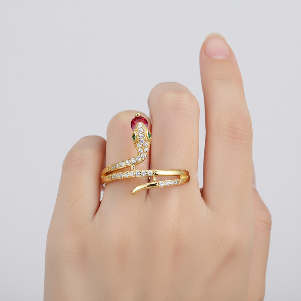 Zirkon Besetzter Ring - SerpentStyle 