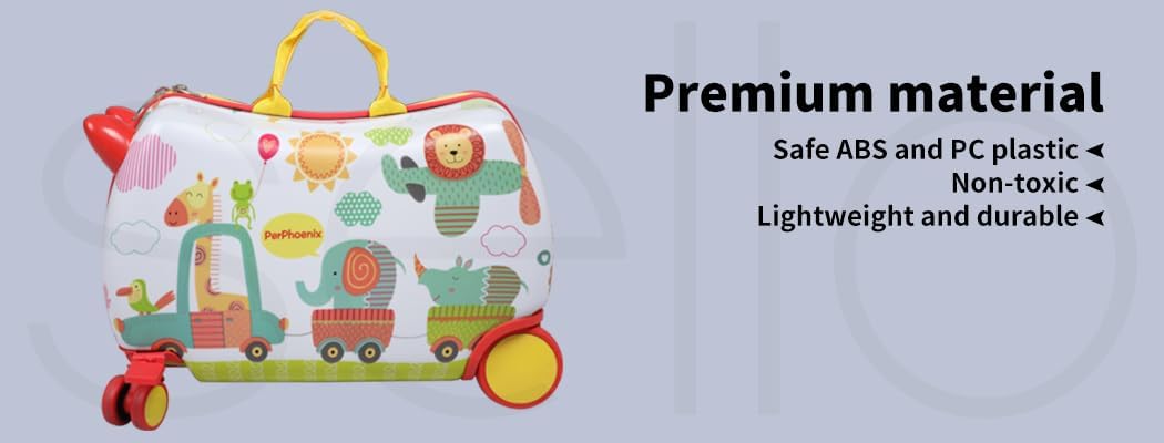 Kinderen 2-in-1 Ride-On Scooter Koffer met 360° Wielen