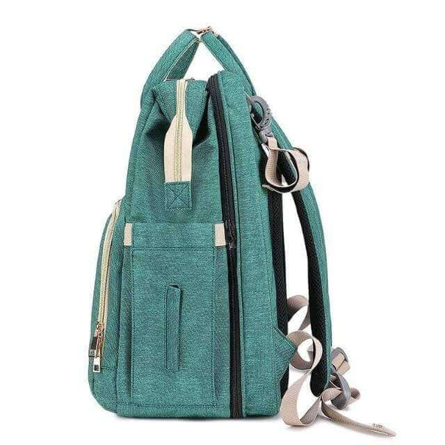 Convertible Baby Wickelrucksack mit Faltbarem Babybett – Wasserdichtes Multi-Taschen-Design