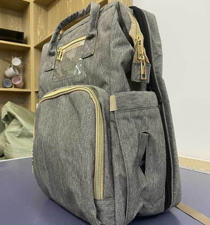 Convertible Baby Wickelrucksack mit Faltbarem Babybett – Wasserdichtes Multi-Taschen-Design