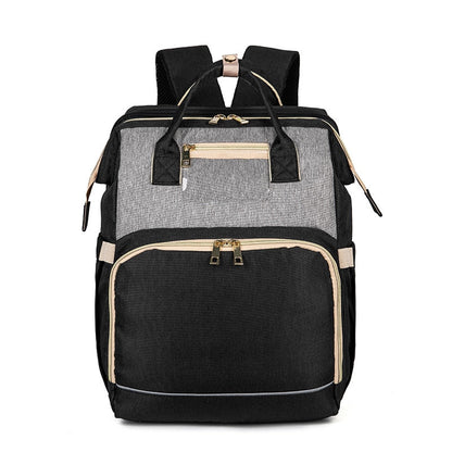 Convertible Baby Wickelrucksack mit Faltbarem Babybett – Wasserdichtes Multi-Taschen-Design