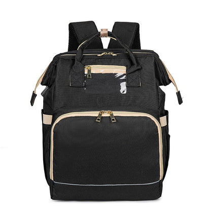 Convertible Baby Wickelrucksack mit Faltbarem Babybett – Wasserdichtes Multi-Taschen-Design