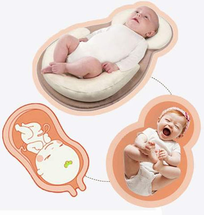 Ergonomisches tragbares Babybett mit Kopfstütze gegen Plattkopf – Schlafcocon