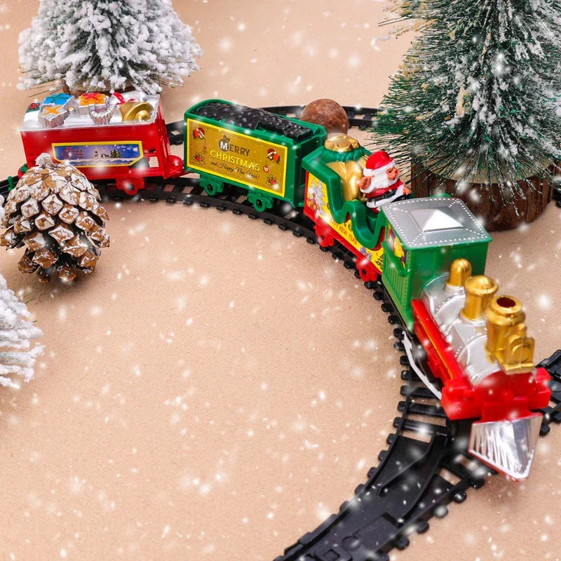 Elektrische Weihnachtsbaum-Eisenbahn für festliche Deko – FestExpress